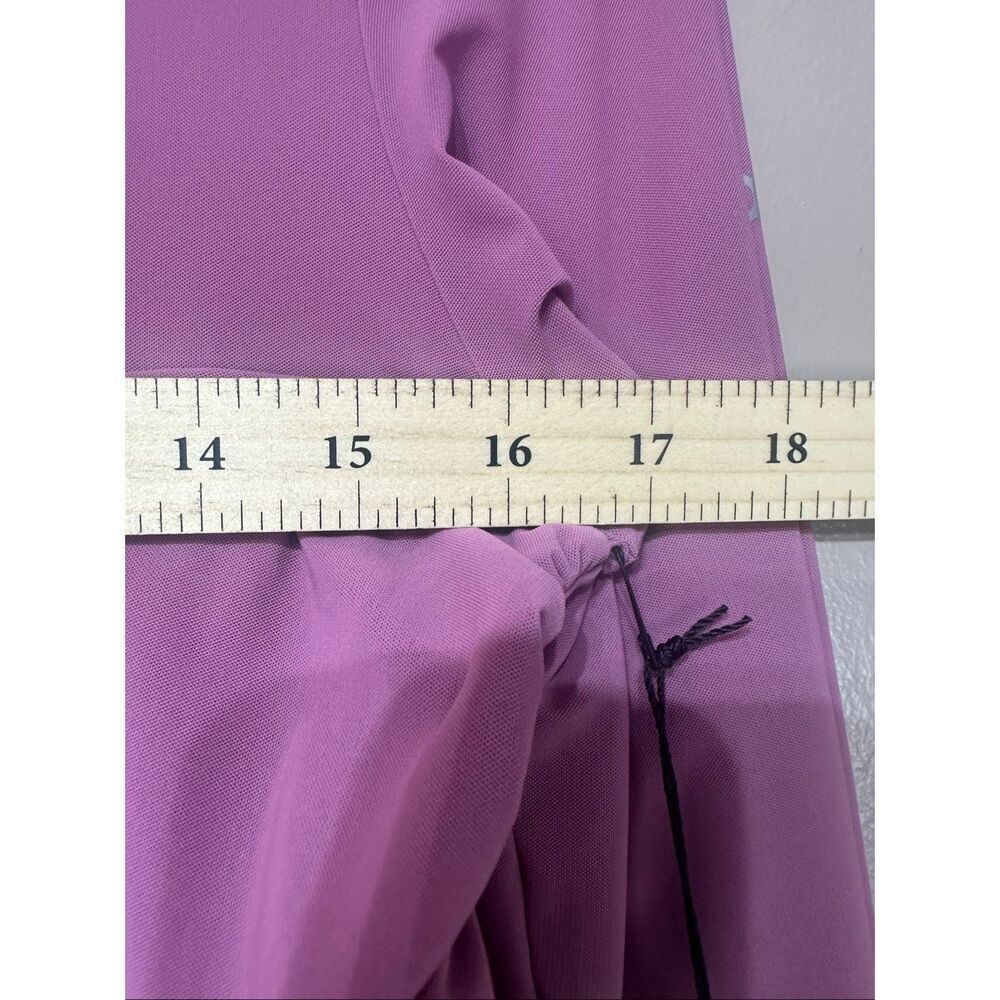 NWT Alo Yoga Mauve Mesh Sheer Illusion Cropped Long Sleeve Top Women's Large - Picture 8 of 11